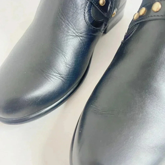 Naot Taku Black Leather Western Boots Gold Studs Aura Collection Size 37 - Picture 9 of 10